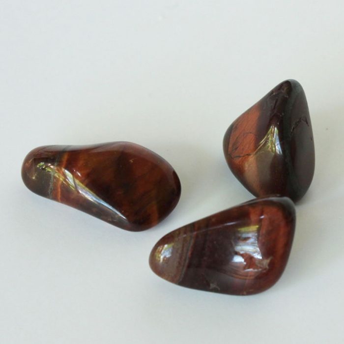 Pierres roulées Oeil de Taureau, lot de 3