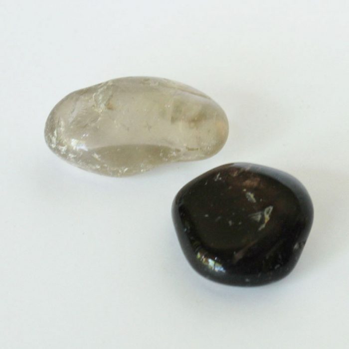Pierres roulées Quartz fumé, lot de 2 – Image 3