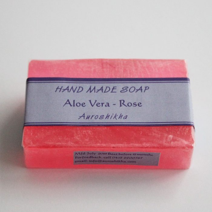 Savon naturel Auroshikha à l'Aloé Vera et Rose – Image 3