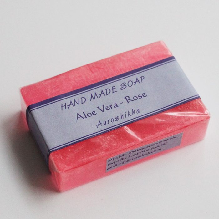 Savon naturel Auroshikha à l'Aloé Vera et Rose