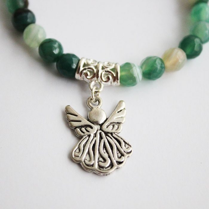 Bracelet Ange Agate verte – Image 4