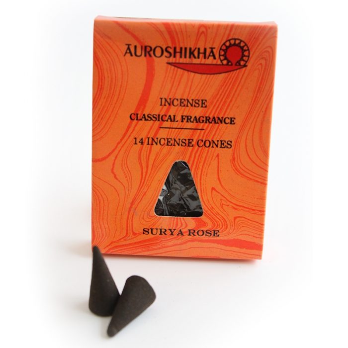 Encens cônes parfum d'ambiance Auroshikha, rose