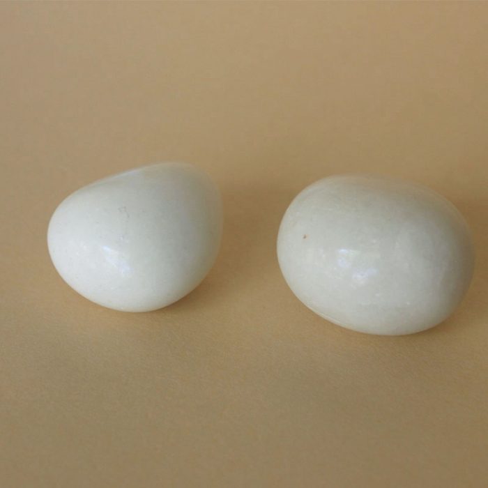 Pierres roulées Agate blanche, lot de 2 – Image 3