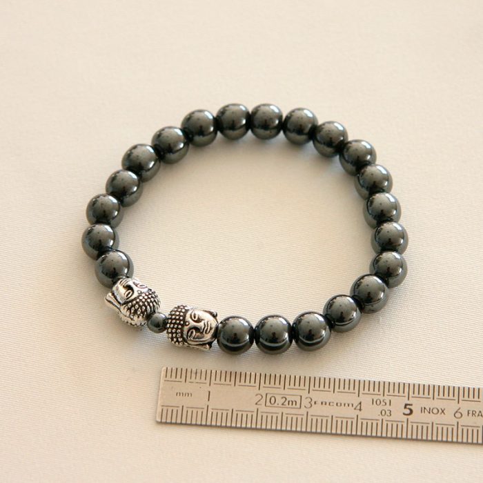 Bracelet bouddha hématite – Image 2