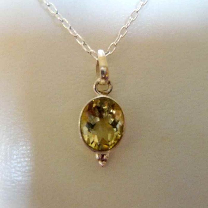 Pendentif citrine et argent 925 – Image 2