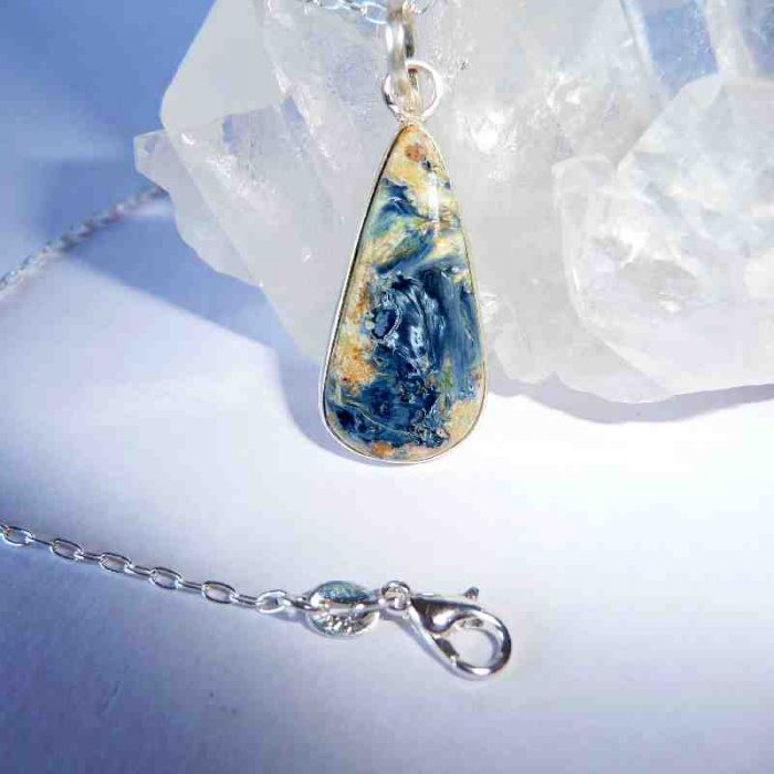 Pendentif piétersite et argent 925
